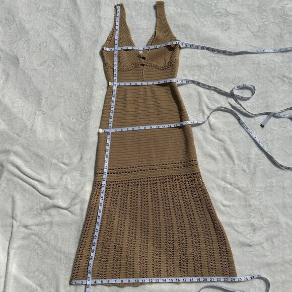 Rachel Comey Crochet Midi Dress Size Small Straw Cotton Knit $635 Peru EUC - Picture 13 of 16